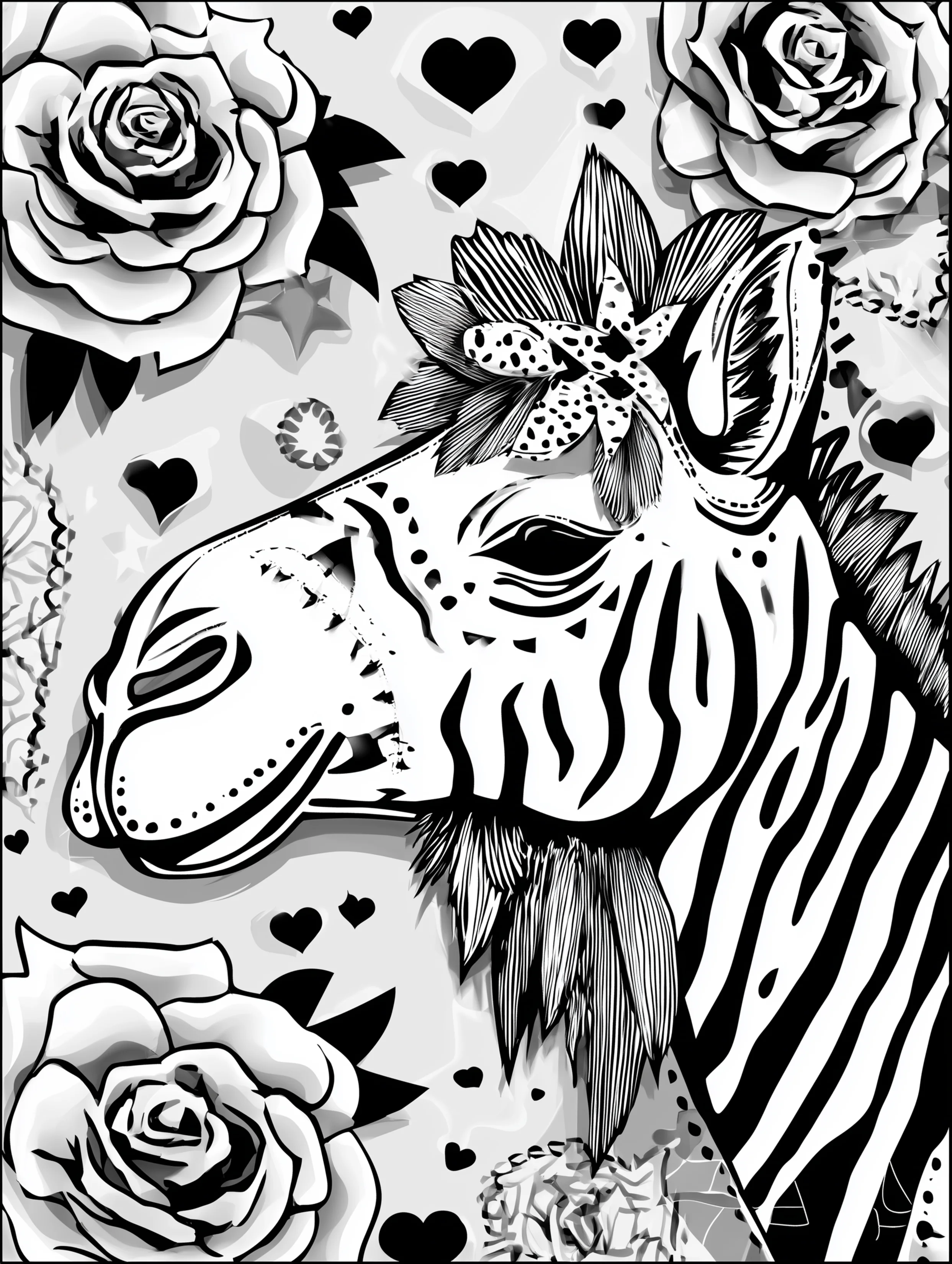 Free printable zoo coloring sheet featuring a camel face